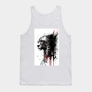 Ink Cheetah Portrait Tank Top